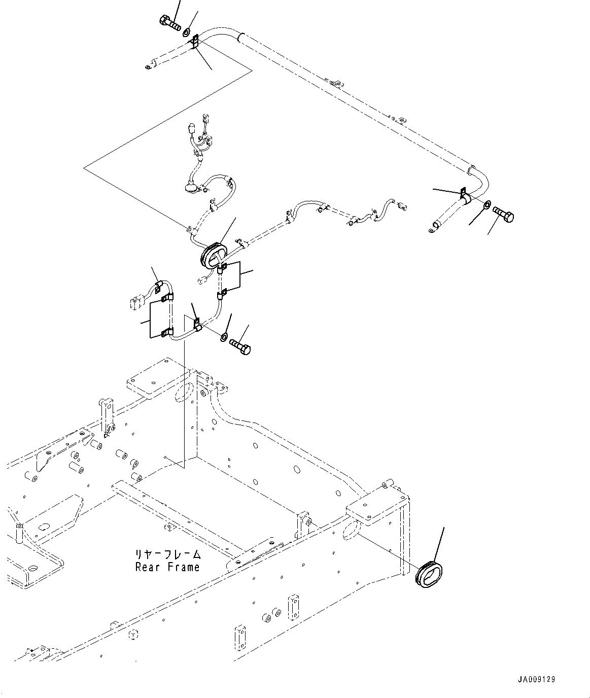 Wheel Loaders Komatsu / WA380-7 S/N H62051-UP(WA380_7H) / Battery Box, for Road Traffic Regulation, Related Parts(E003009 : E0120-002009)