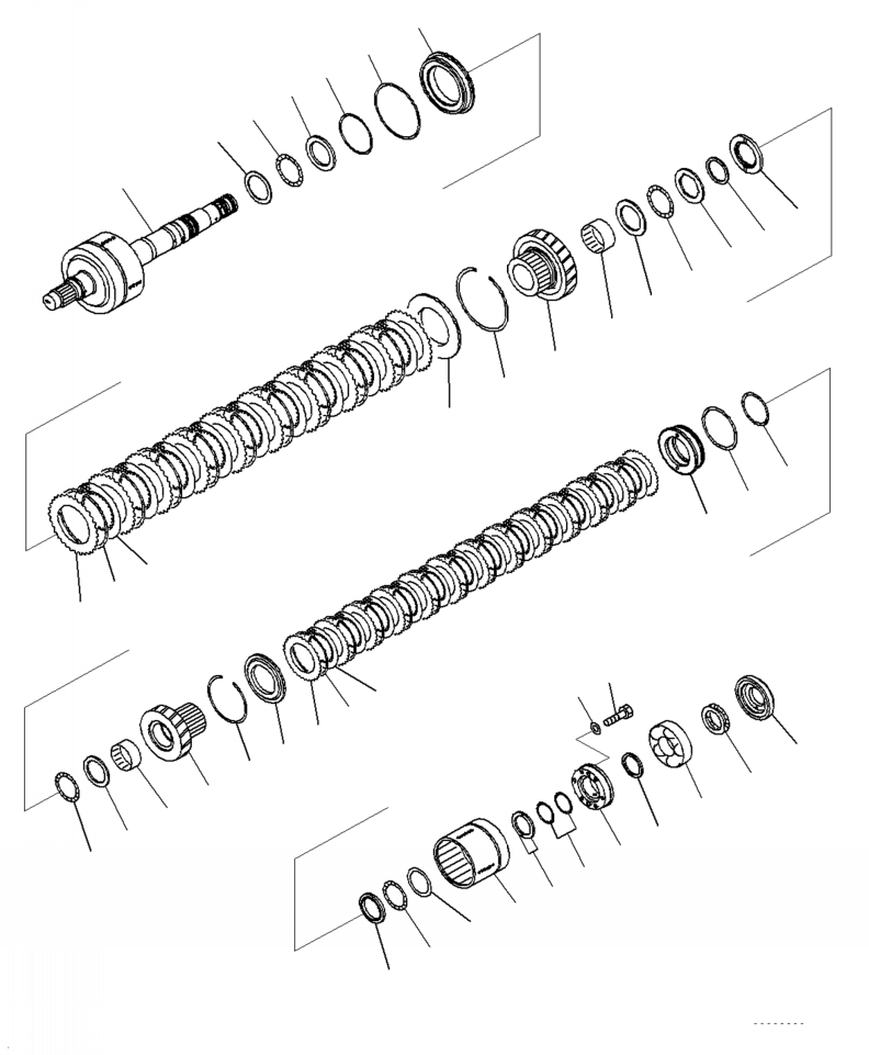 Wheel Loaders Komatsu / WA470-7 S/N A47001-UP(WA470-7) / F4300-001004 TORQUE CONVERTER AND TRANSMISSION 3RD AND 4TH HOUSING(F-019 : F4300-001004)