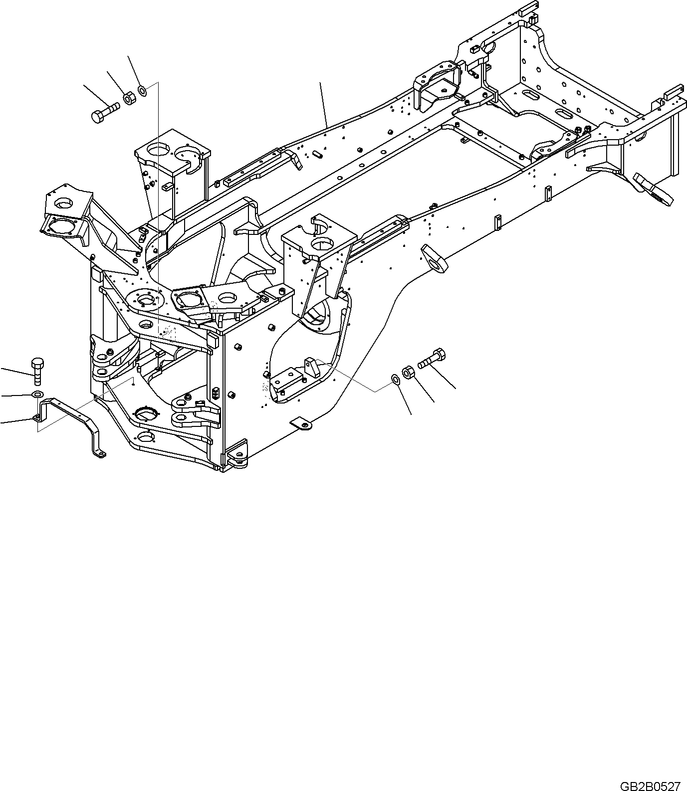 Wheel Loaders Komatsu / WA475-10E0 S/N 120001 - UP(WA4751EJ) / REAR FRAME(J4120-003001 : J4120-003001)