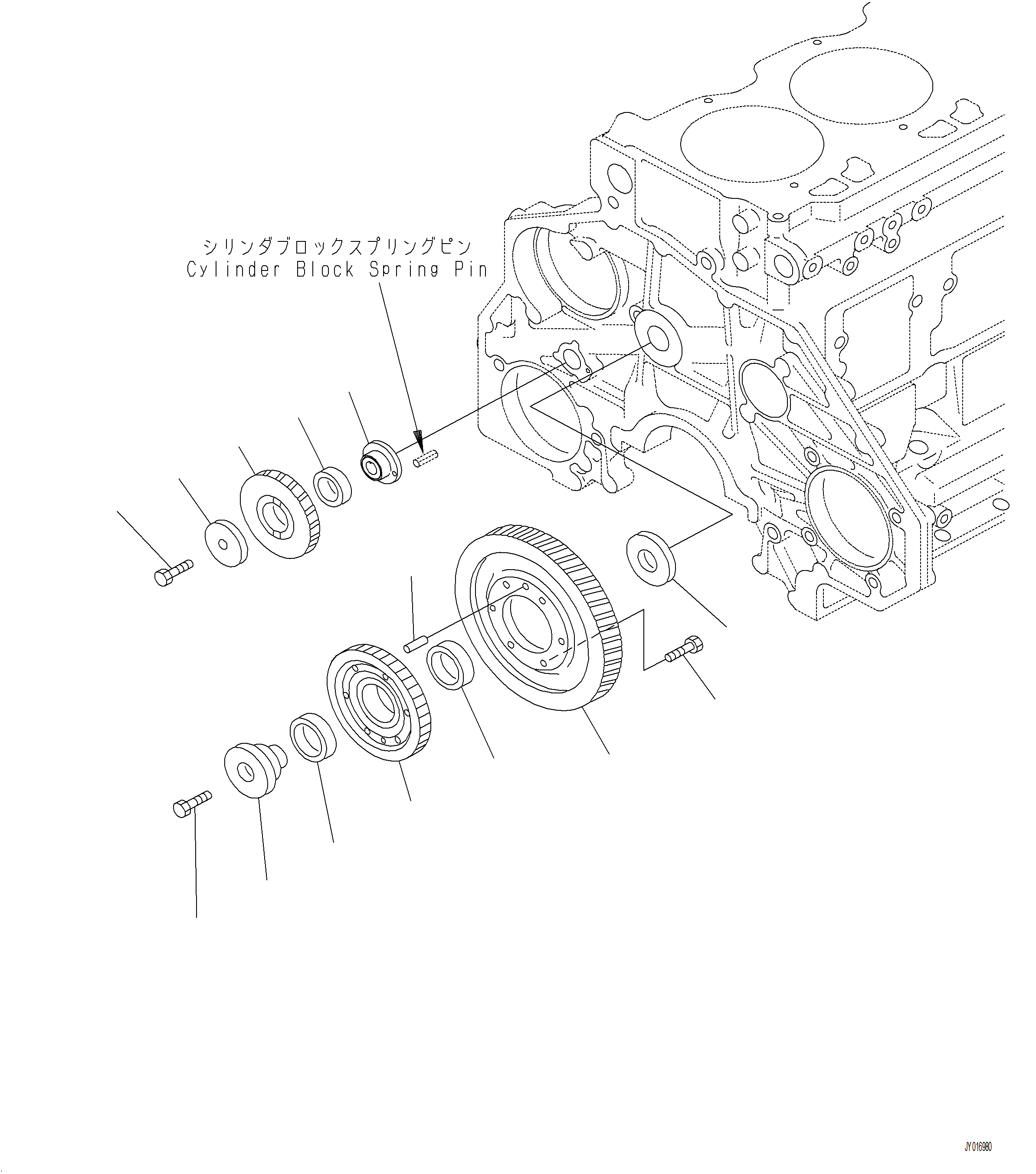 Wheel Loaders Komatsu / WA480-8 SN A48001-UP(WA480-8) / A2050-001001 IDLER GEAR(A-072 : A2050-001001)