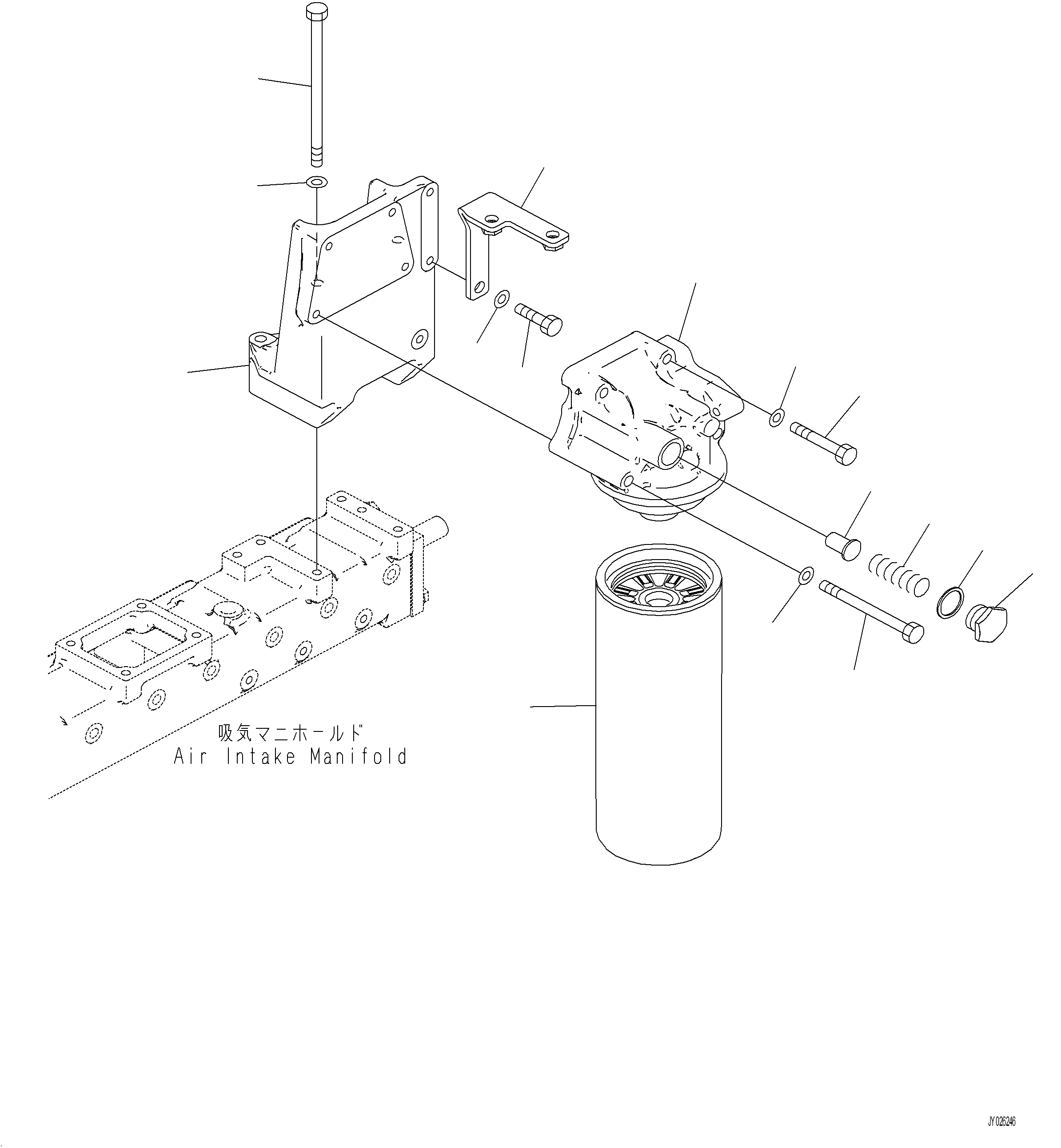 Wheel Loaders Komatsu / WA480-8 SN A48001-UP(WA480-8) / A3110-001001 ENGINE OIL FILTER(A-102 : A3110-001001)