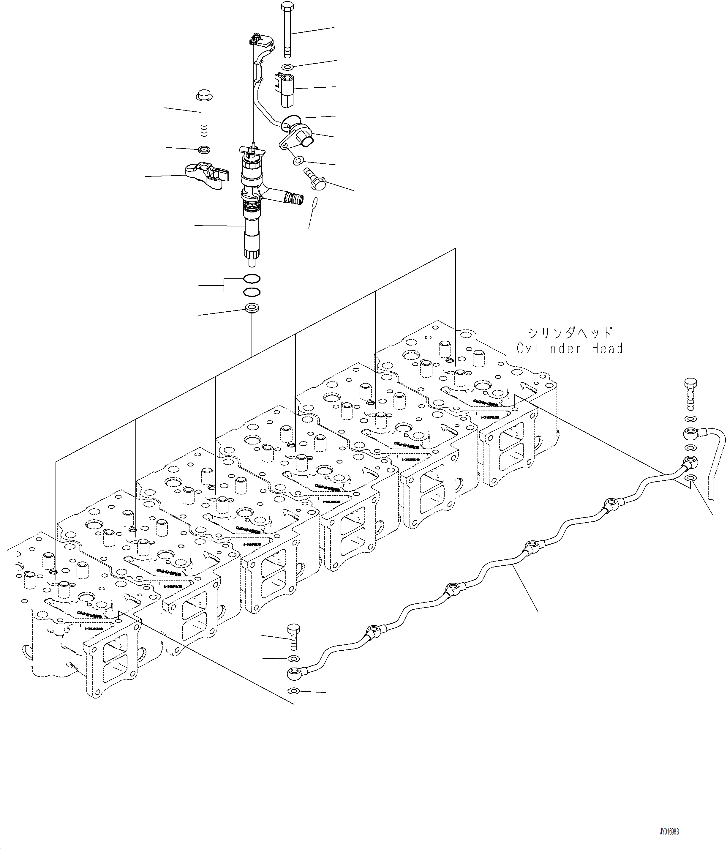 Wheel Loaders Komatsu / WA480-8 SN A48001-UP(WA480-8) / A4210-001001 FUEL INJECTION NOZZLE(A-152 : A4210-001001)