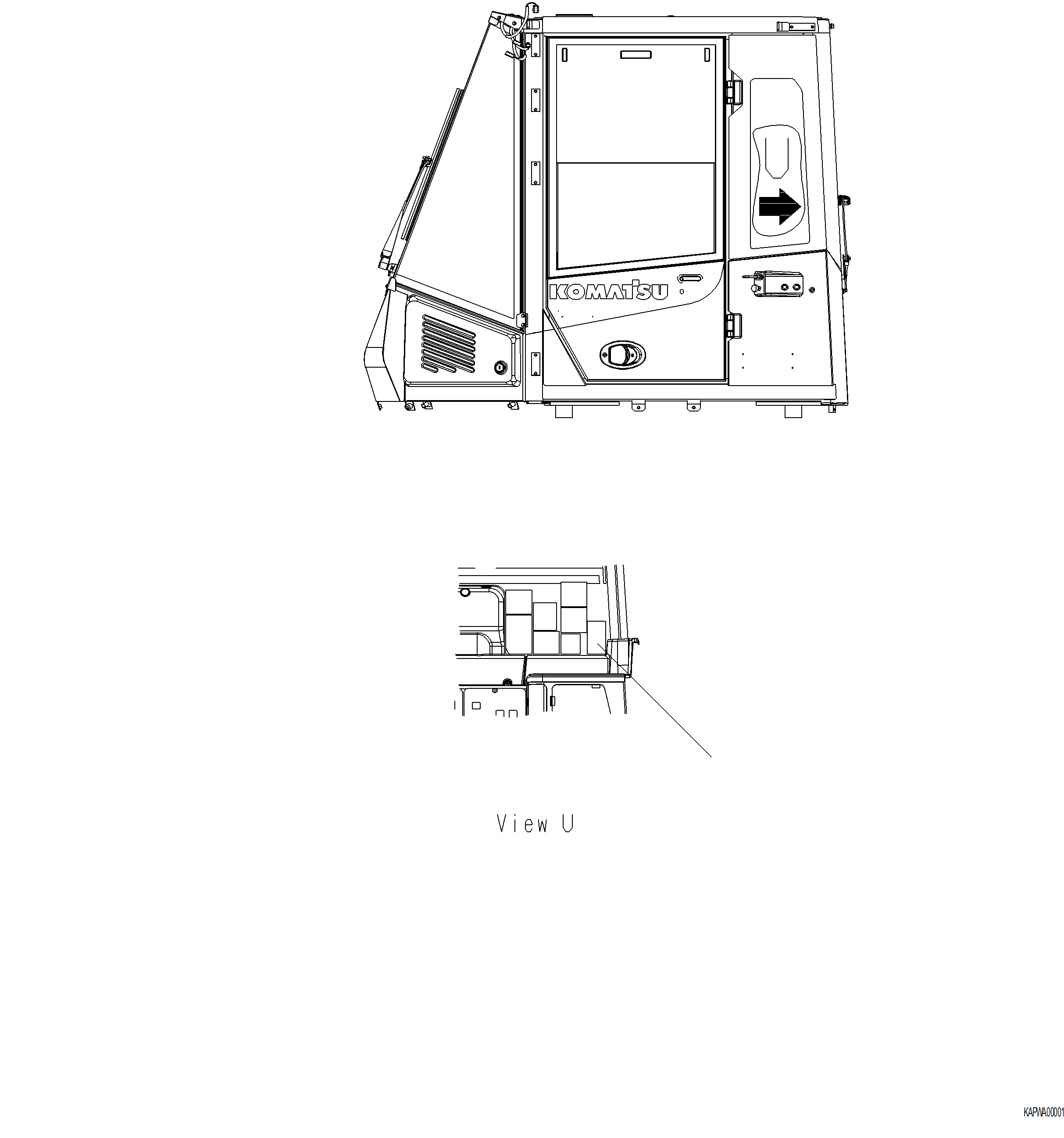 Wheel Loaders Komatsu / WA480-8 SN A48001-UP(WA480-8) / U0215-001001 DECAL CALIFORNIA PROP 65(U-020 : U0215-001001)