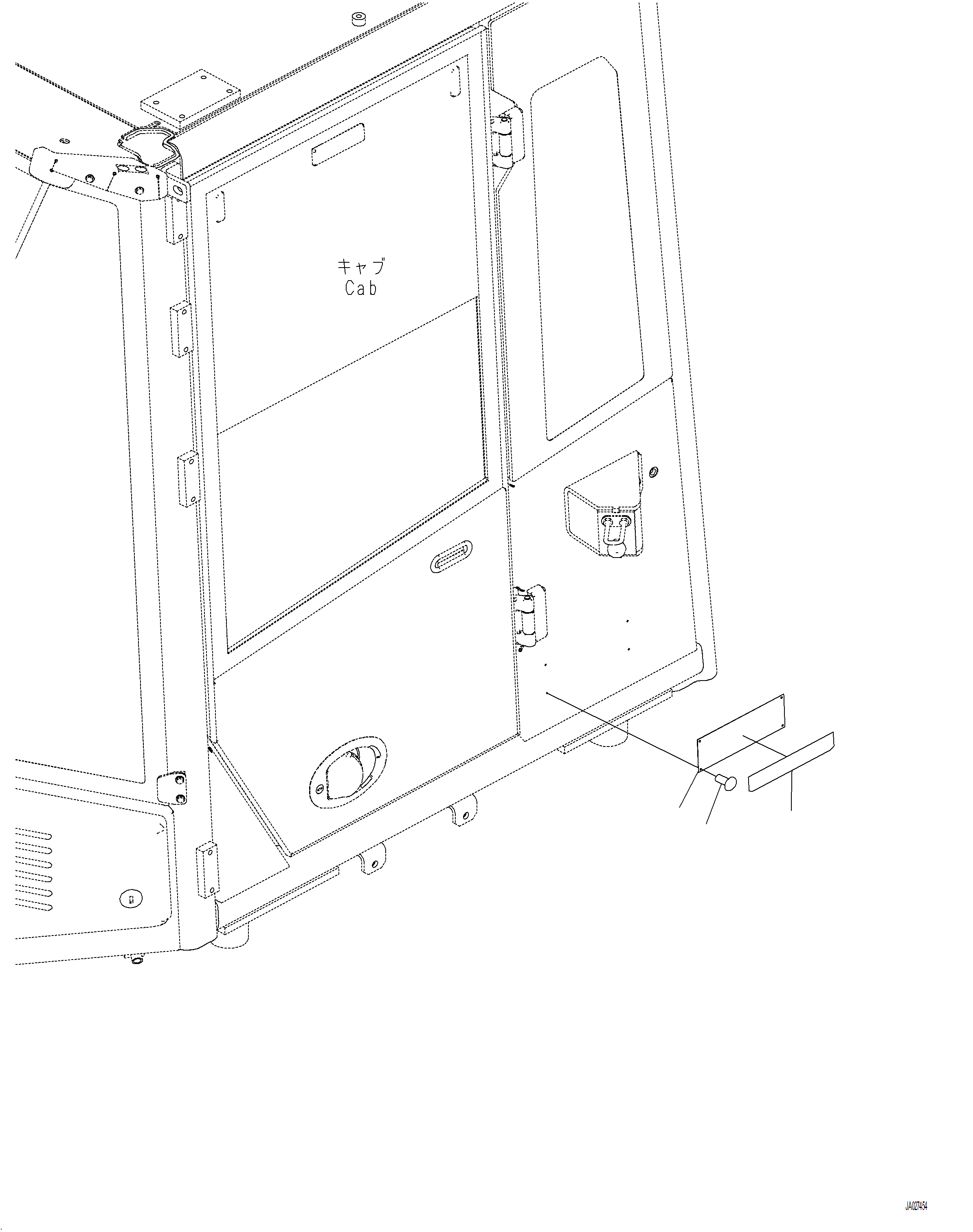 Wheel Loaders Komatsu / WA480-8 SN A48001-UP(WA480-8) / U0605-001001 ROPS PLATE (ENGLISH, USA AND PUERTO RICO)(U-022 : U0605-001001)