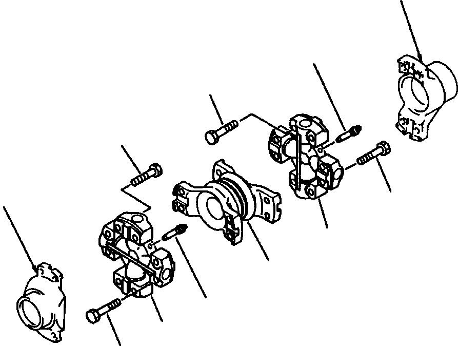 Wheel Loaders Komatsu / WA500-1L SUPPLEMENT S/N 10420-UP & A10411-A20853(WA5001SP) / UNIVERSAL JOINT (ON MACHINES - S/N A20226 AND DOWN)(02-002 : 07ERW500.001)