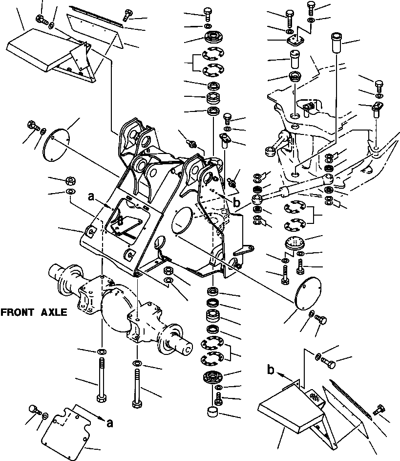 Wheel Loaders Komatsu / WA500-1L SUPPLEMENT S/N 10420-UP & A10411-A20853(WA5001SP) / FRONT FRAME(05-002 : 09AHW500.001)