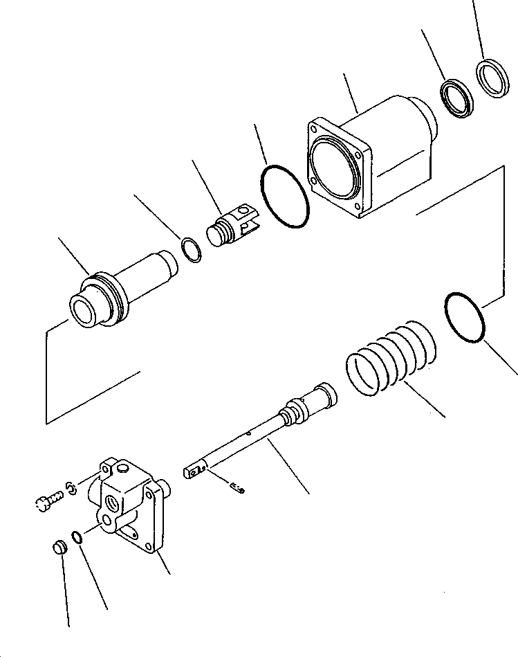 Wheel Loaders Komatsu / WA800-2L S/N A20001-A20019(WA8002L) / FIG NO. 1111 SERVO CYLINDER(01-022 : 12BVW800.004)