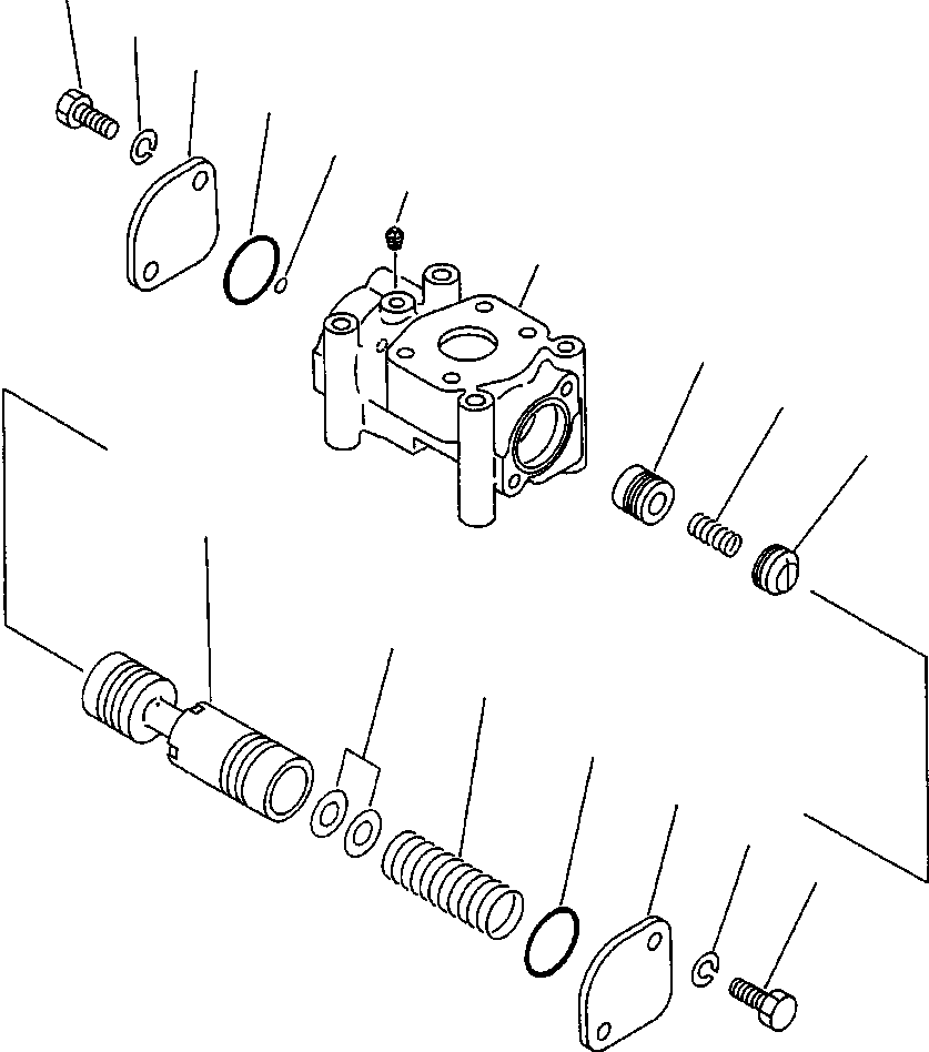 Wheel Loaders Komatsu / WA800-2LC S/N A20020-UP(WA8002LC) / FIG NO. 2321 TORQUE CONVERTER VALVE(02-018 : 07AZW800.003)