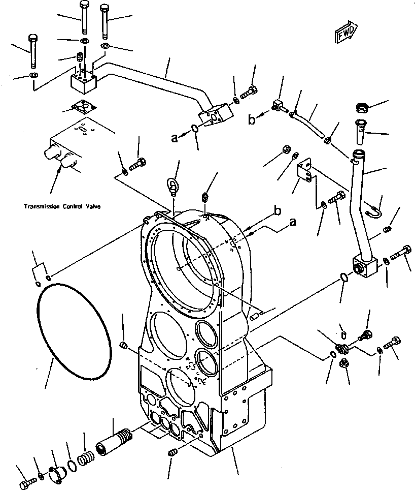 Wheel Loaders Komatsu / WA800-2LC S/N A20020-UP(WA8002LC) / FIG NO. 2505 TRANSFER CASE(02-022 : 07DZW800.002)