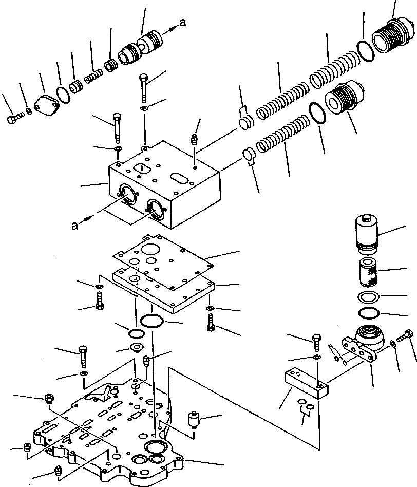Wheel Loaders Komatsu / WA800-2LC S/N A20020-UP(WA8002LC) / FIG NO. 2521 TRANSMISSION CONTROL VALVE (1/4)(02-042 : 07EDW800.001)