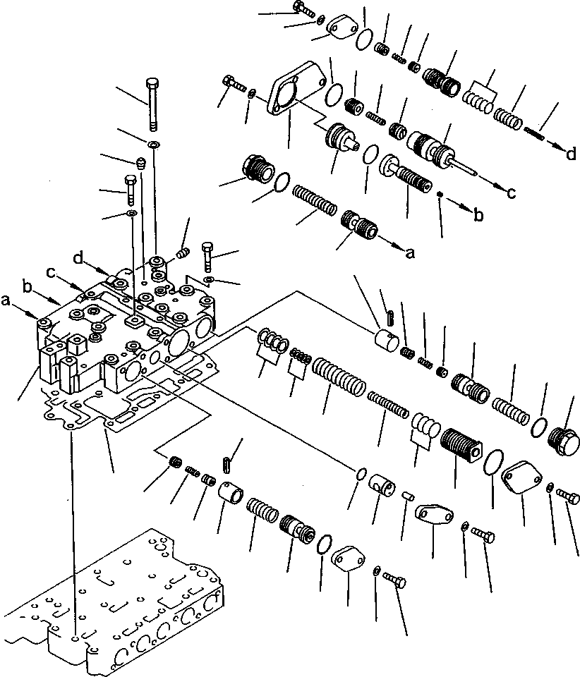 Wheel Loaders Komatsu / WA800-2LC S/N A20020-UP(WA8002LC) / FIG NO. 2523 TRANSMISSION CONTROL VALVE (3/4)(02-048 : 07EDW800.003)
