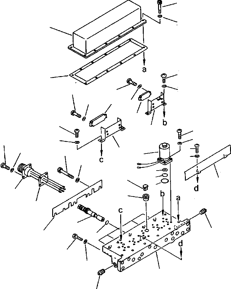 Wheel Loaders Komatsu / WA800-2LC S/N A20020-UP(WA8002LC) / FIG NO. 2524 TRANSMISSION CONTROL VALVE (4/4)(02-052 : 07EDW800.004)