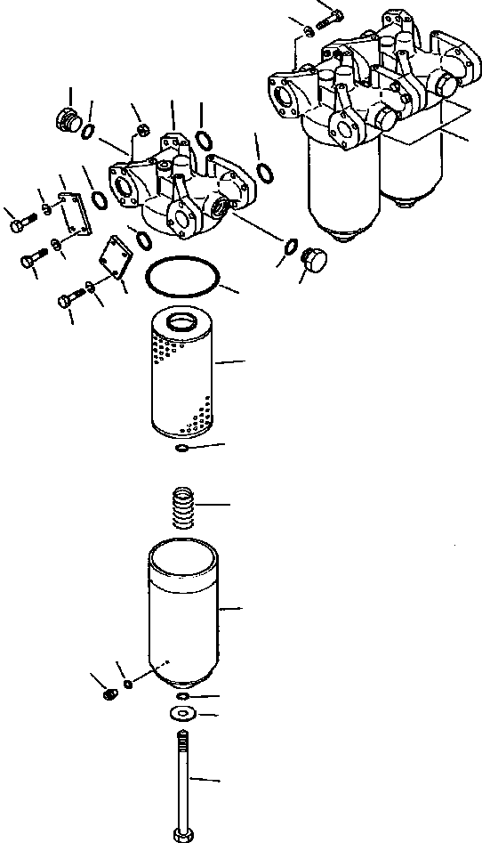 Wheel Loaders Komatsu / WA800-2LC S/N A20020-UP(WA8002LC) / FIG NO. 2651 TRANSMISSION OIL FILTER(02-056 : 07BVW800.001)