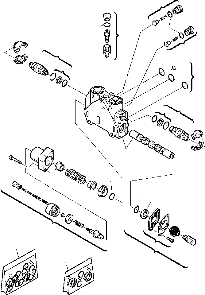 Backhoeloaders Komatsu / WB140PS-2N S/N A40001-A40033(WB140P2N) / FIG. H6275-01A0 SHOVEL CONTROL VALVE - SHOVEL DUMP SECTION FOR BUCKET 4 IN 1(H-030 : H6275-01A0)