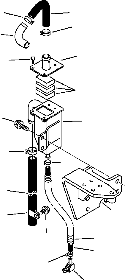 Komatsu parts book diagram for WB140PS-2N S/N A40034-UP: FIG. A0102-01A0  ENGINE - PCV BREATHER