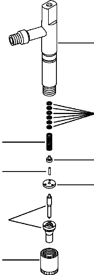 Komatsu parts book diagram for WB140PS-2N S/N A40034-UP: FIG. A0132-01A1  ENGINE - FUEL INJECTOR