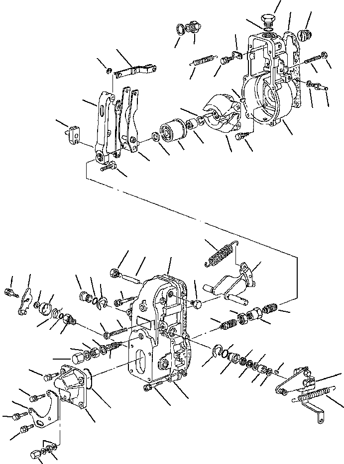 Komatsu parts book diagram for WB140PS-2N S/N A40034-UP: FIG. A0133-01A1  ENGINE - GOVERNOR