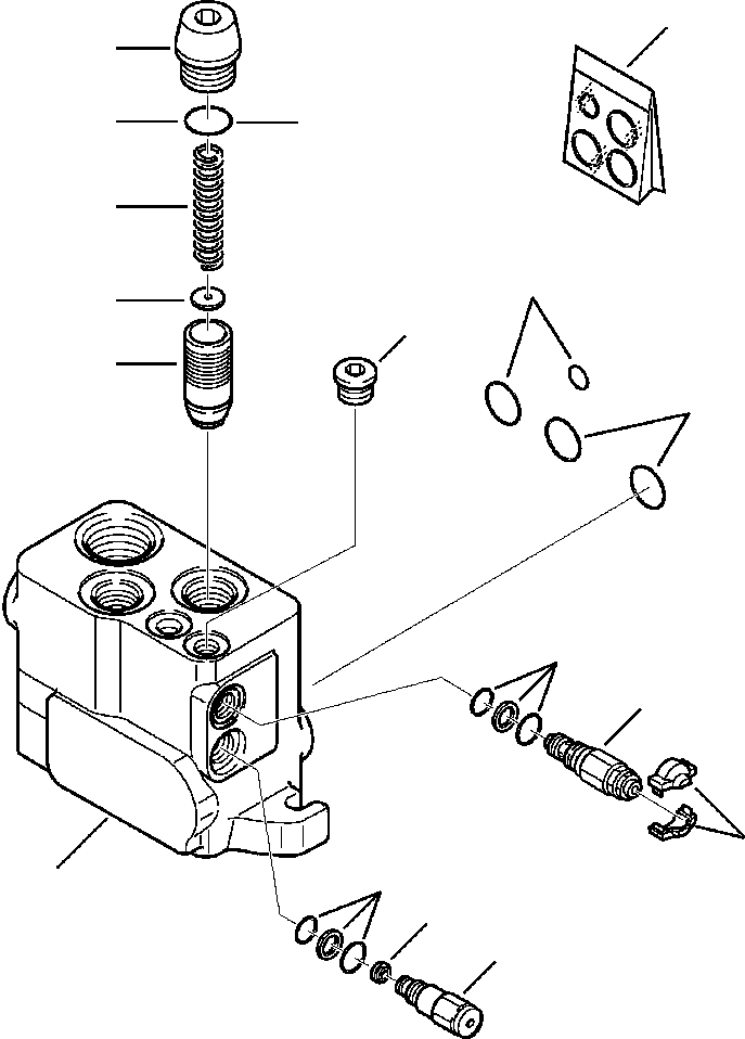 Komatsu parts book diagram for WB140PS-2N S/N A40034-UP: FIG. H6304-P2A0 PPC SYSTEM - BACKHOE INLET SECTION