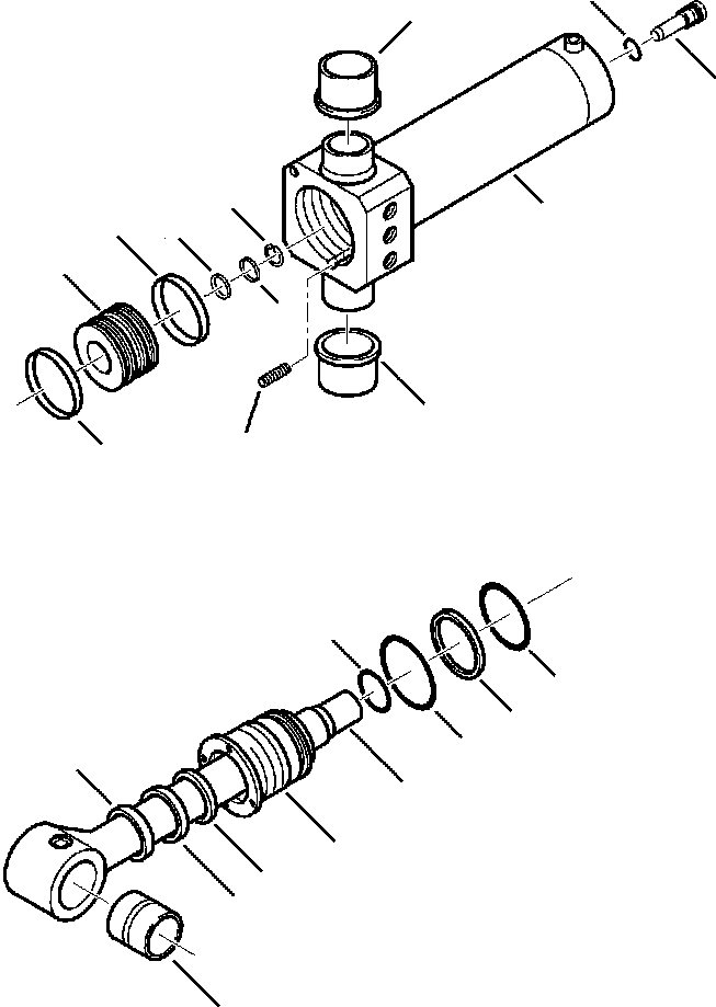 Komatsu parts book diagram for WB140PS-2N S/N A40034-UP: FIG. H7006-01A0 BACKHOE CYLINDER - RIGHT SWING