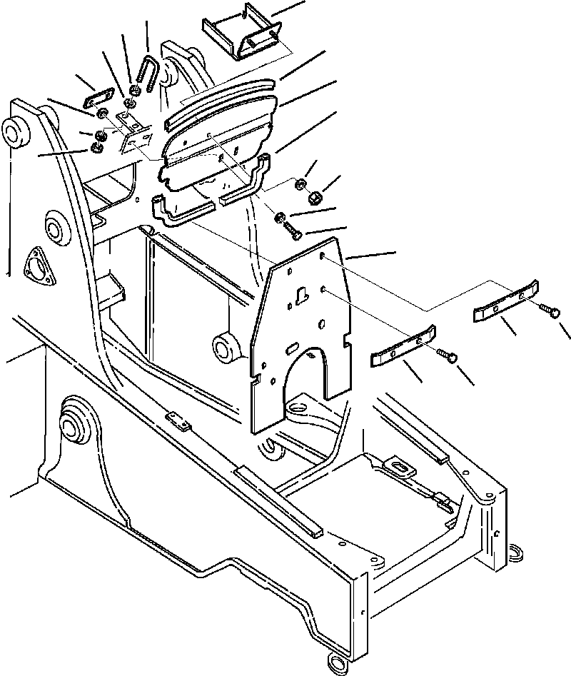 Komatsu parts book diagram for WB140PS-2N S/N A40034-UP: FIG. J3000-01A1 BULKHEAD