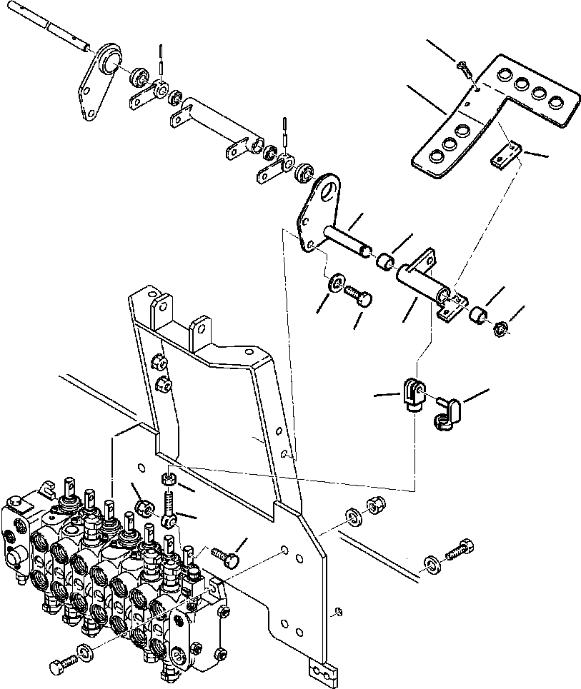 Komatsu parts book diagram for WB140PS-2N S/N A40034-UP: FIG. K4530-01A0 RIGHT BACKHOE CONTROL PEDAL - BACKHOE STYLE