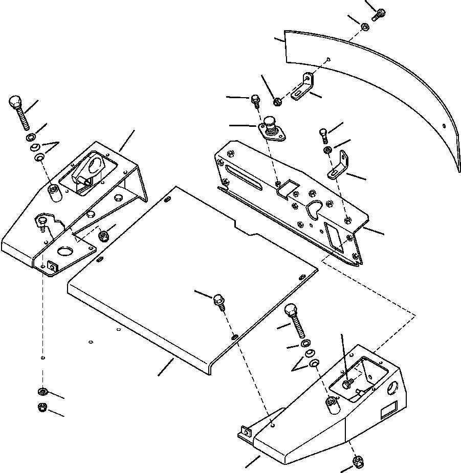 Komatsu parts book diagram for WB140PS-2N S/N A40034-UP: FIG. K5550-P1AA PPC SYSTEM - CANOPY REAR FLOOR BOARDS