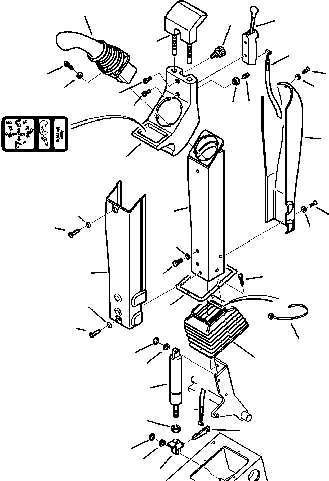 Komatsu parts book diagram for WB140PS-2N S/N A40034-UP: FIG. K5550-P1A2 PPC SYSTEM - RIGHT CONTROL TOWER