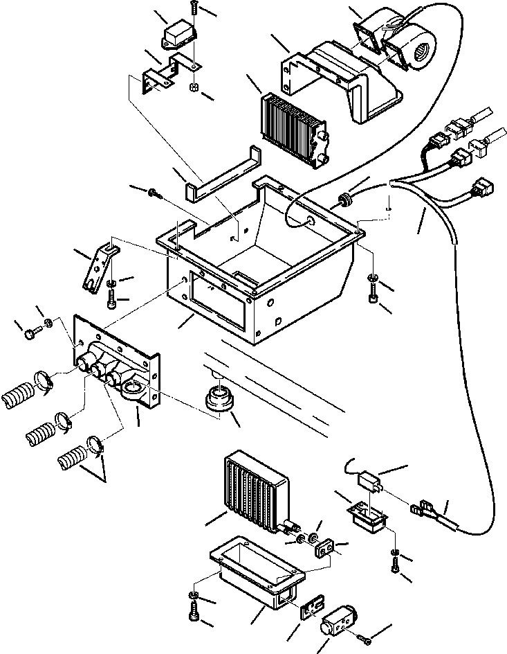 Komatsu parts book diagram for WB140PS-2N S/N A40034-UP: FIG. K5700-01A0 AIR CONDITIONER - COMPLETE UNIT