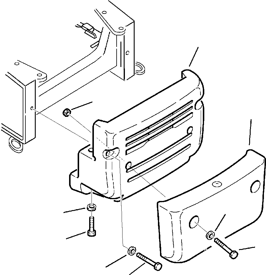Komatsu parts book diagram for WB140PS-2N S/N A40034-UP: FIG. M5010-01A0 COUNTERWEIGHTS