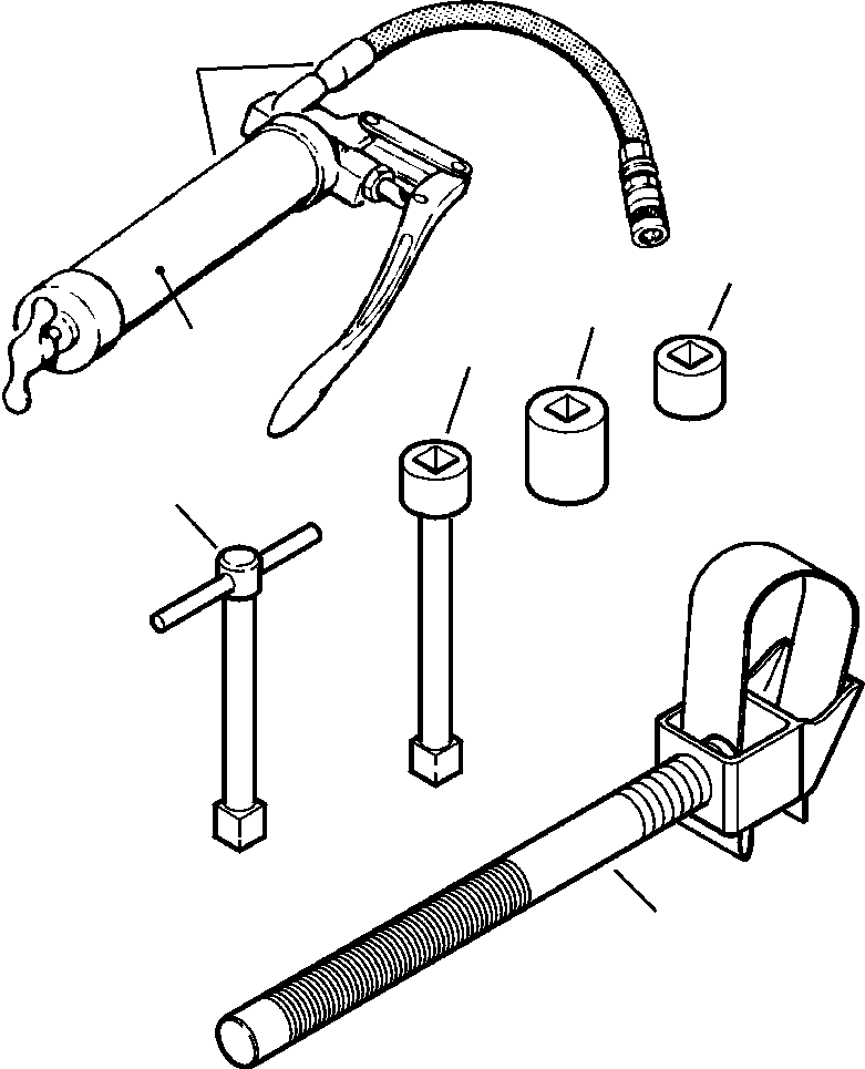 Komatsu parts book diagram for WB140PS-2N S/N A40034-UP: FIG. W0100-01A0 TOOLS