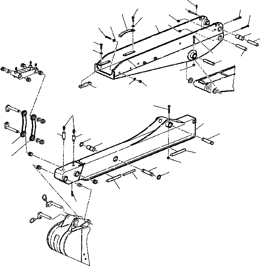 Backhoeloaders Komatsu / WB150PS-2N S/N A70001-A70009(WB150P2N) / FIG. T7340-01A0 JIG ARM(T-028 : T7340-01A0)