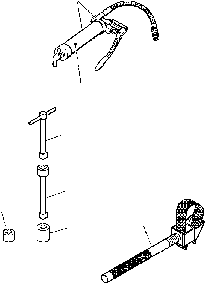 Backhoeloaders Komatsu / WB150PS-2N S/N A70001-A70009(WB150P2N) / FIG. V9900-01A0 TOOLS(V-002 : V9900-01A0)
