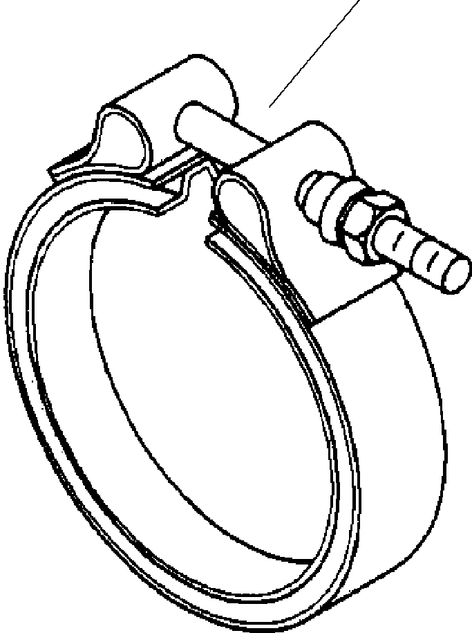 Komatsu parts book diagram for WB156-5 BACKHOE LOADER S/N A63001-UP: A1209-A1A1 EXHAUST CONNECTION