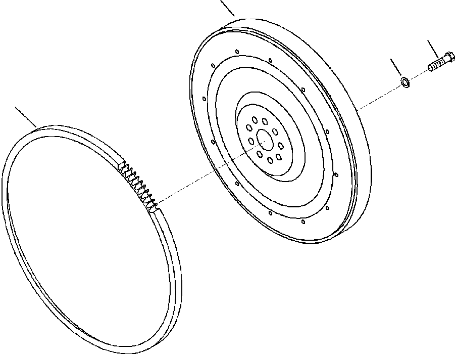 Komatsu parts book diagram for WB156-5 BACKHOE LOADER S/N A63001-UP: A2118-A1A2 FLYWHEEL