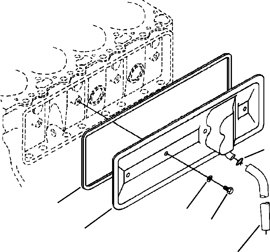 Komatsu parts book diagram for WB156-5 BACKHOE LOADER S/N A63001-UP: A2218-A1A5 CAM FOLLOWER COVER
