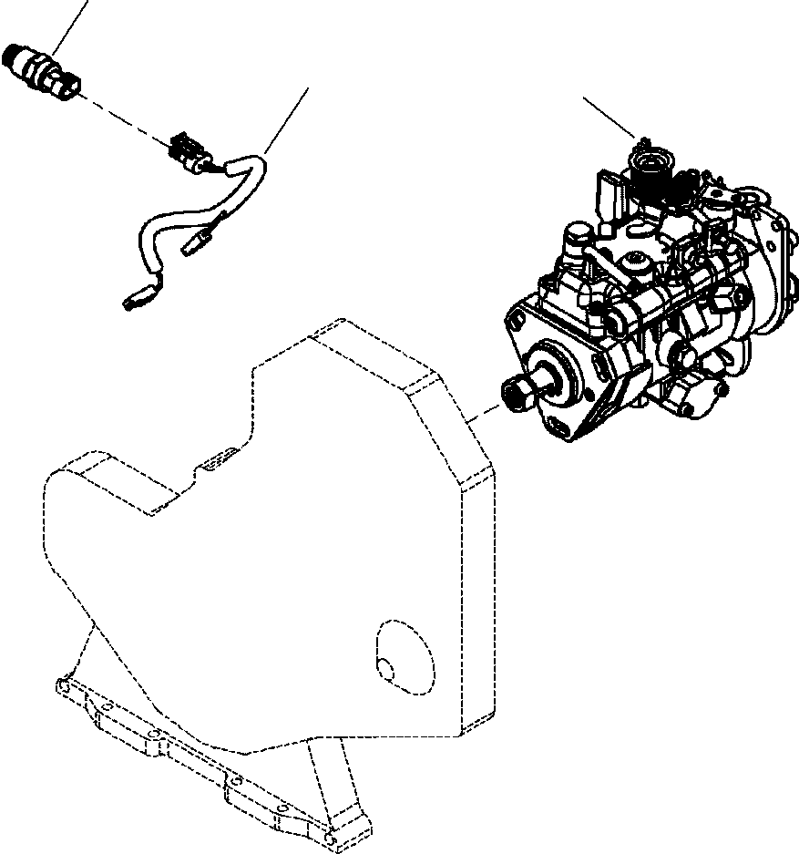 Komatsu parts book diagram for WB156-5 BACKHOE LOADER S/N A63001-UP: A4115-A1B2 FUEL PUMP
