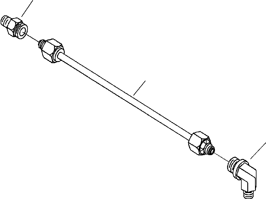 Komatsu parts book diagram for WB156-5 BACKHOE LOADER S/N A63001-UP: A4207-A1A6 AIR FUEL CONTROL PIPING