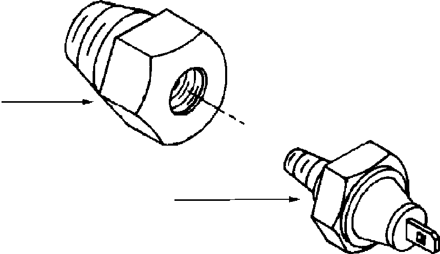 Komatsu parts book diagram for WB156-5 BACKHOE LOADER S/N A63001-UP: A6118-A2A1 LUBRICATING OIL PRESSURE SENSOR