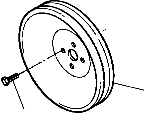 Komatsu parts book diagram for WB156-5 BACKHOE LOADER S/N A63001-UP: A7112-A1A1 ACCESSORY DRIVE PULLEY