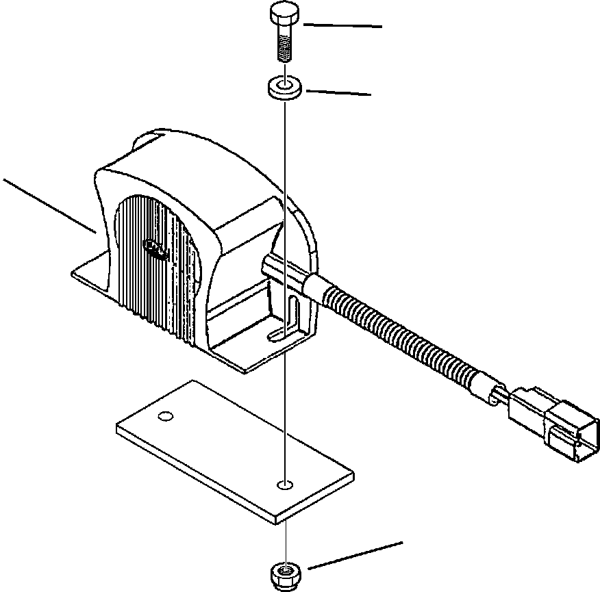 Komatsu parts book diagram for WB156-5 BACKHOE LOADER S/N A63001-UP: E1480-01A0 BACK-UP ALARM