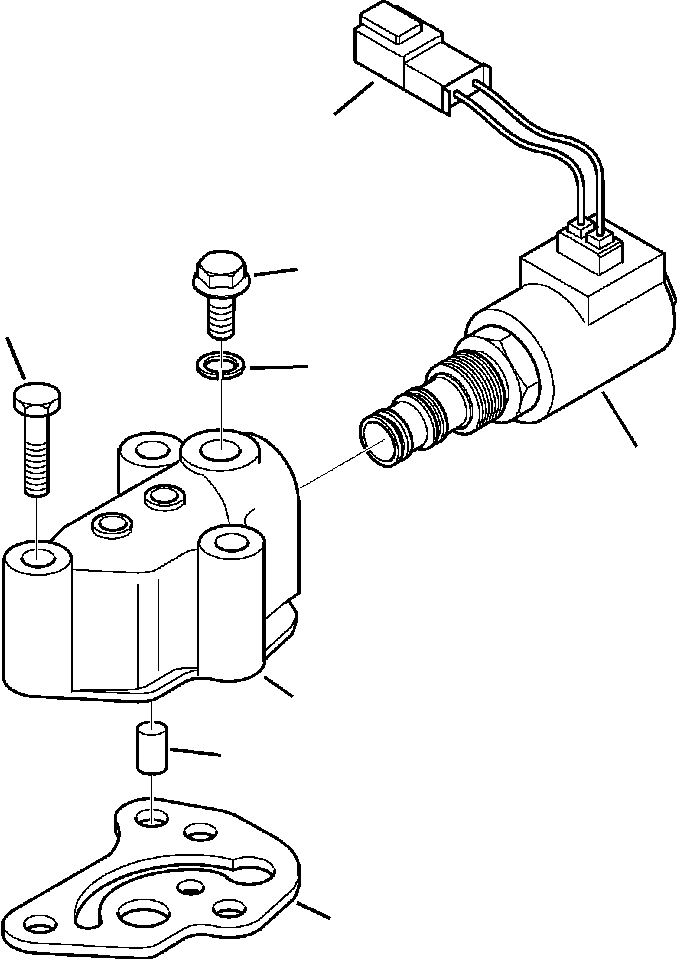 Komatsu parts book diagram for WB156-5 BACKHOE LOADER S/N A63001-UP: F3230-01A0 TRANSMISSION SOLENOID VALVE (10/11) S/N  A63075-