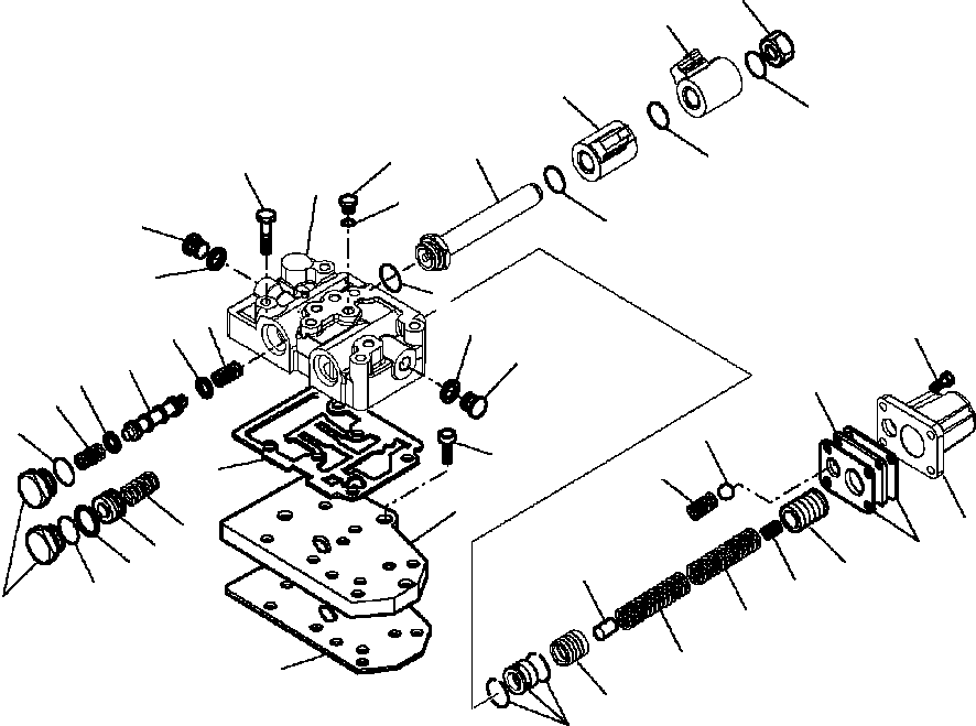 Komatsu parts book diagram for WB156-5 BACKHOE LOADER S/N A63001-UP: F3229-01A0 TRANSMISSION CONTROL VALVE (9/11) S/N  A63075-