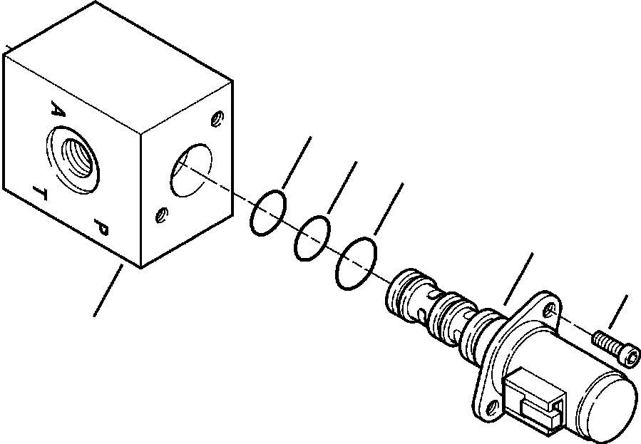 Komatsu parts book diagram for WB156-5 BACKHOE LOADER S/N A63001-UP: H6253-01A0 SOLENOID VALVE HAMMER VALVE