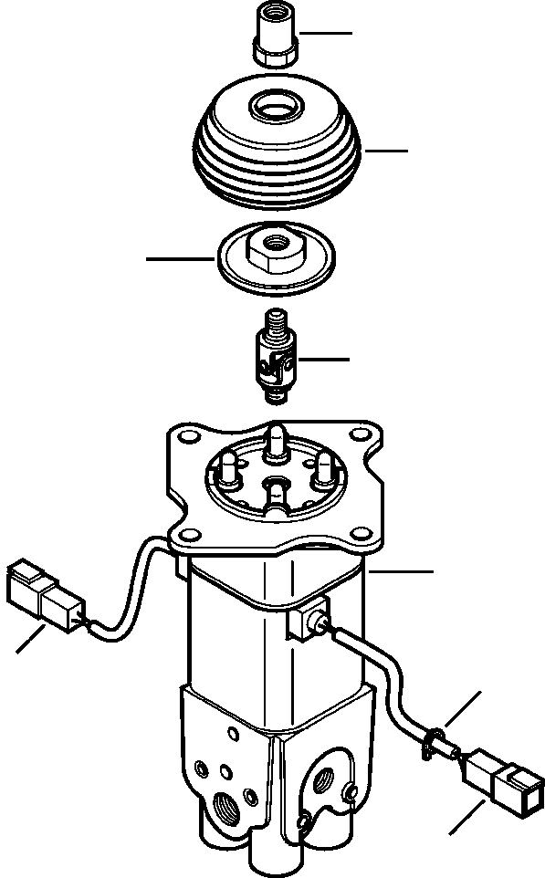 Komatsu parts book diagram for WB156-5 BACKHOE LOADER S/N A63001-UP: H6260-01A0 PPC VALVE LOADER CONTROL