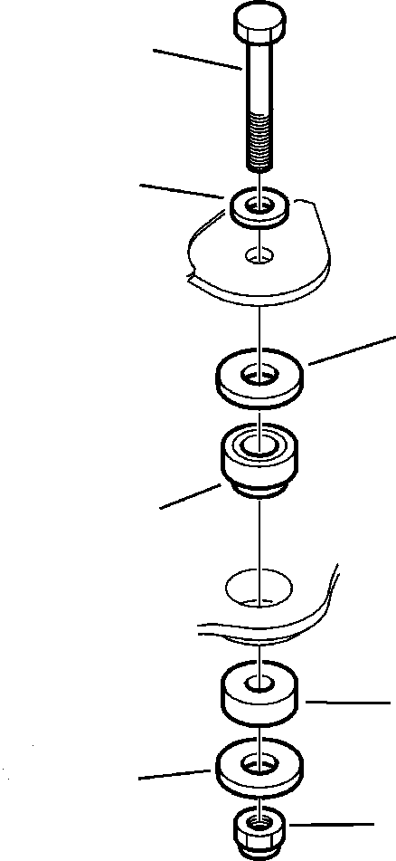 Komatsu parts book diagram for WB156-5 BACKHOE LOADER S/N A63001-UP: K4700-01A0 CAB OR ROPS CANOPY MOUNTING