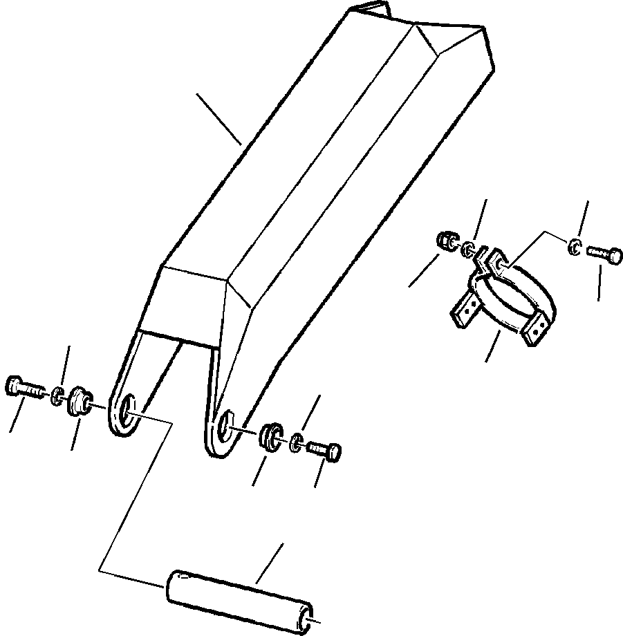 Komatsu parts book diagram for WB156-5 BACKHOE LOADER S/N A63001-UP: T2026-01A0 BACKHOE OUTRIGGER GUARD