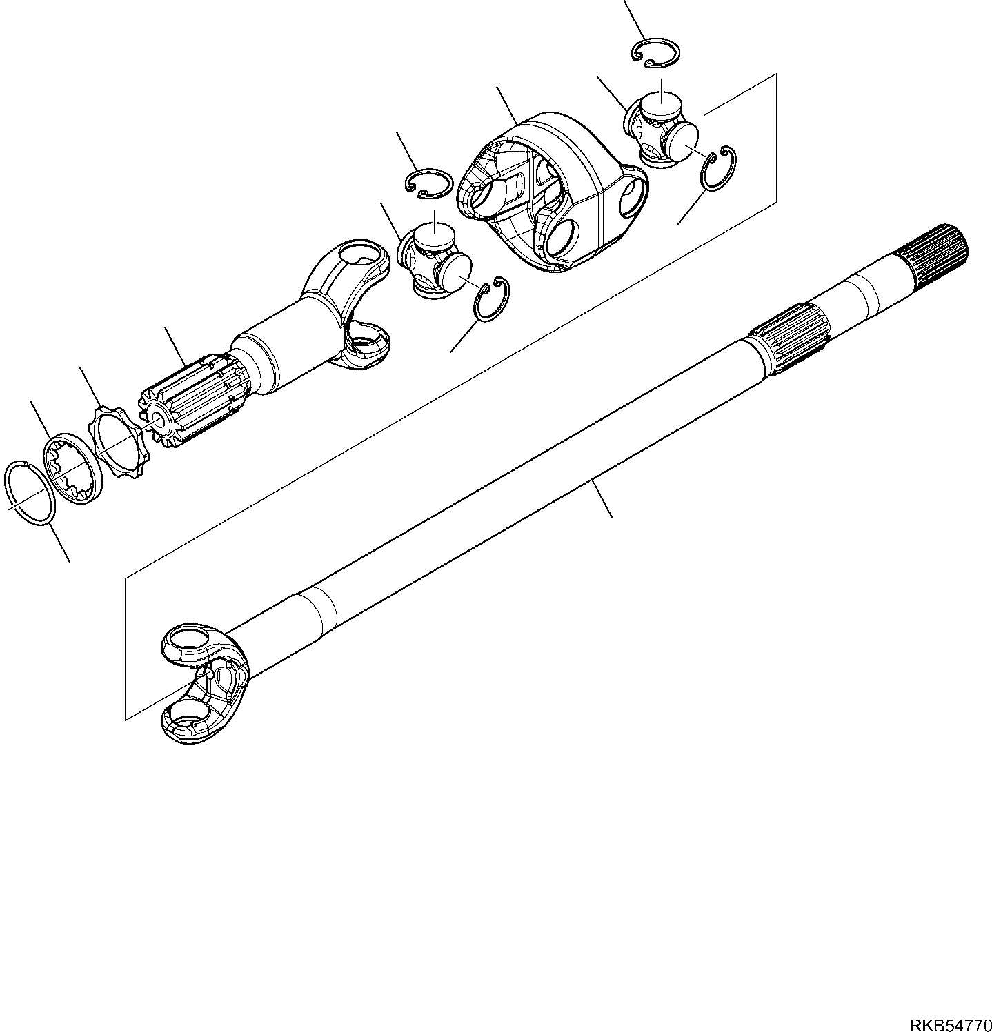 Komatsu parts book diagram for WB93S-5E0 S/N F20466- UP: REAR AXLE (5/10)