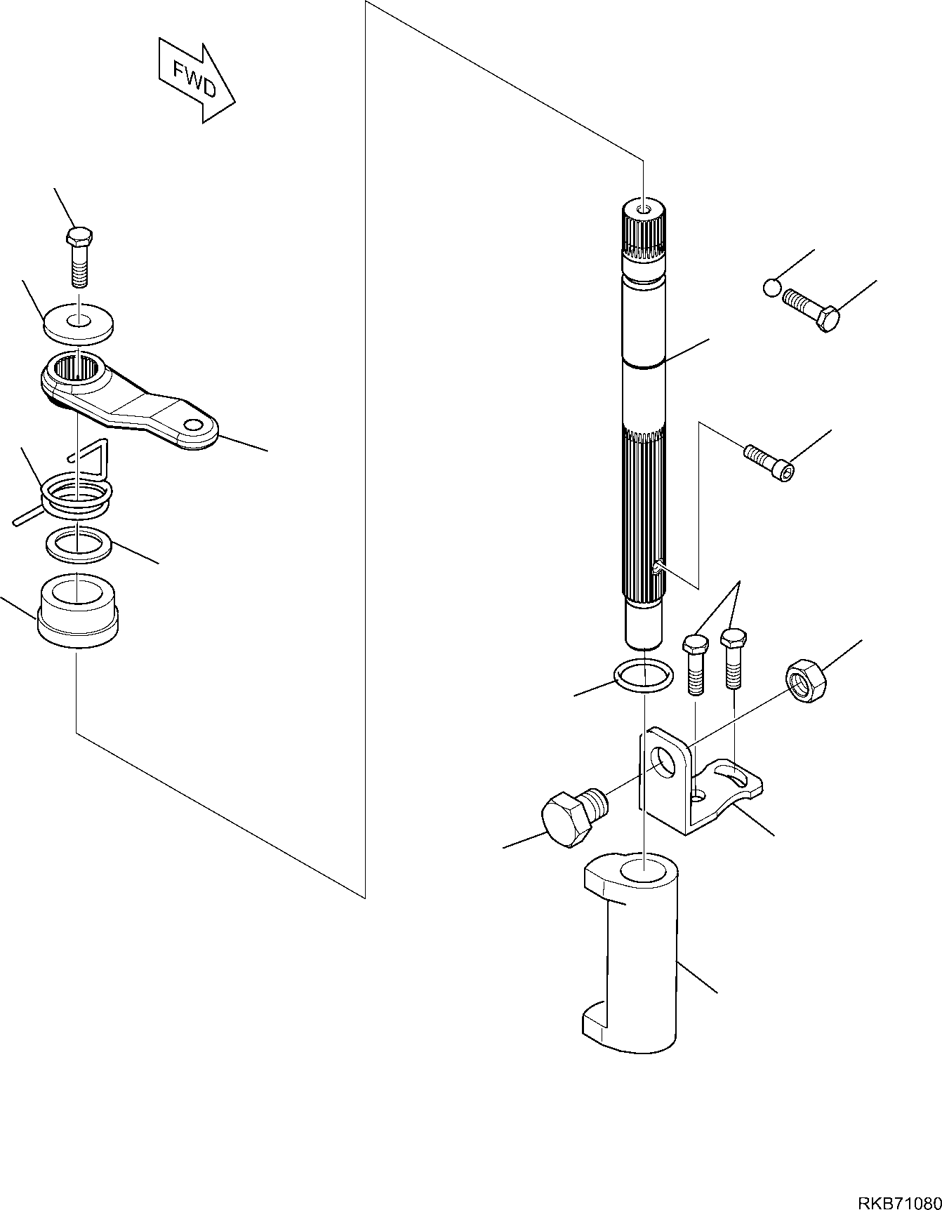 Komatsu parts book diagram for WB93S-5E0 S/N F20466- UP: REAR AXLE (8/10)