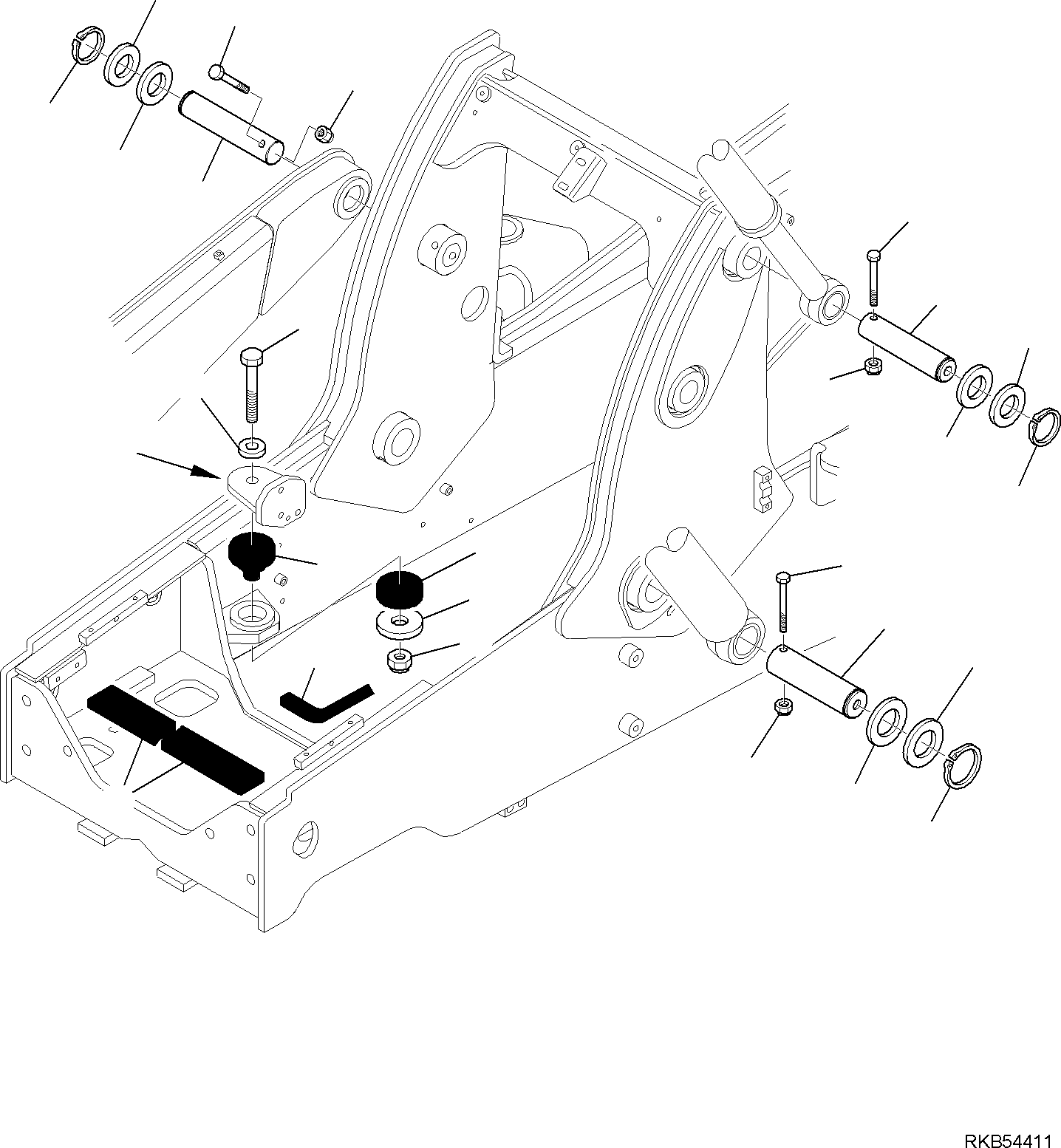 Backhoeloaders Komatsu / WB97R-5E0 S/N F80211 - UP(WB97R5E1) / FRAME EQUIPMENT(C-3010 : 3010)