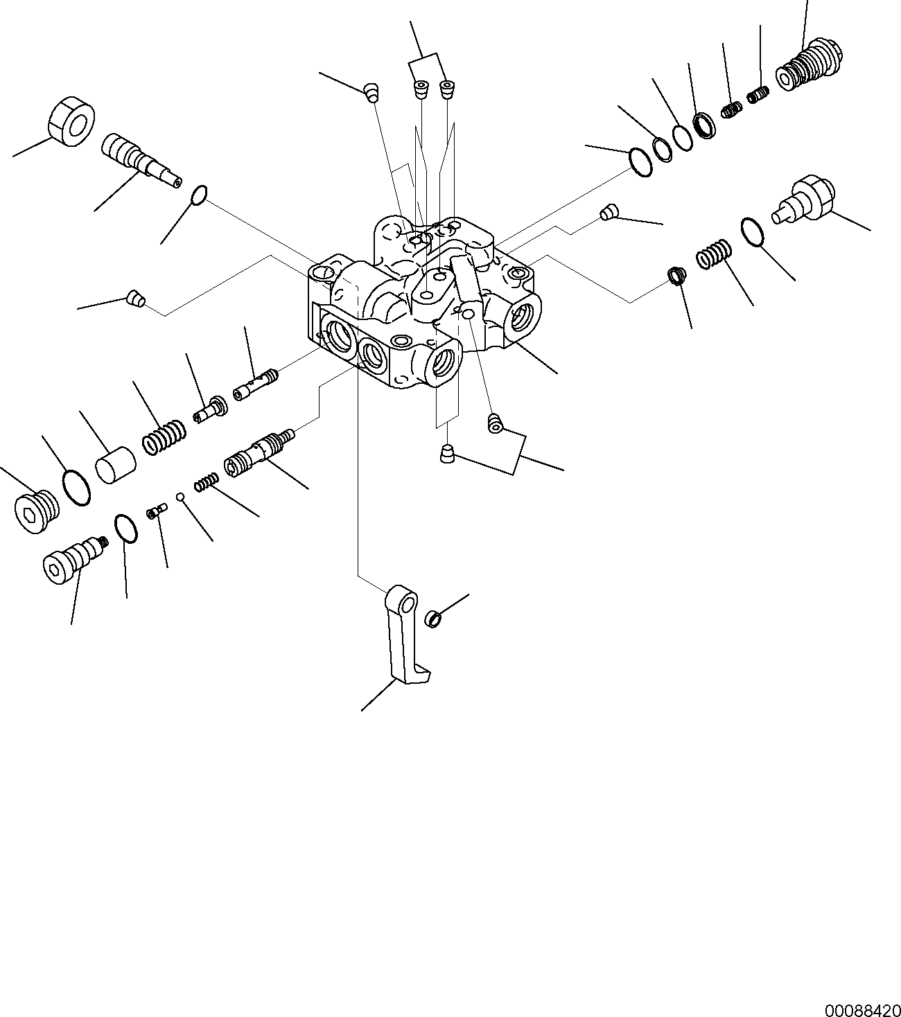 Backhoeloaders Komatsu / WB97R-5E0 S/N F80211 - UP(WB97R5E1) / HYDRAULIC PUMP (3/5)(F-6127 : 6127)